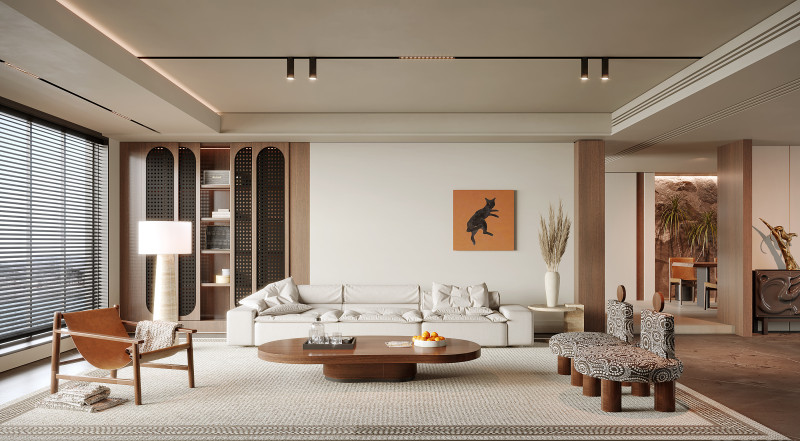 Living Room 187 3D Модель .c4d .max .obj .3ds .fbx .stl .blend 