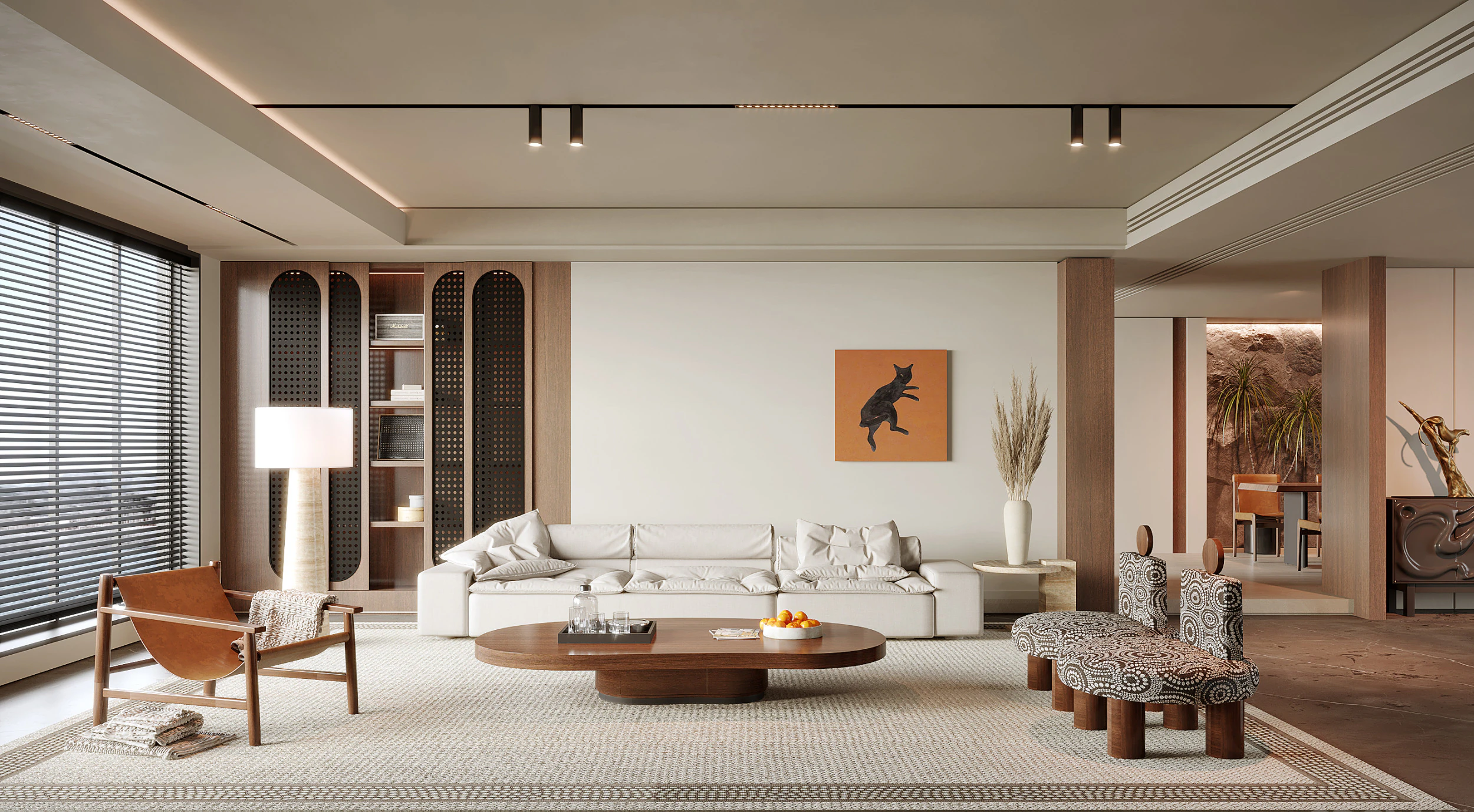 Living Room 187 3D Model .c4d .max .obj .3ds .fbx .stl .blend