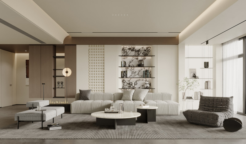 Living Room 189 3D Модель .c4d .max .obj .3ds .fbx .stl .blend 