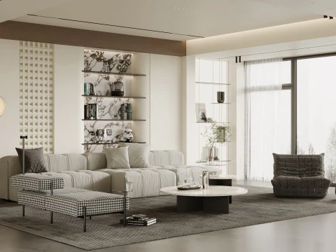 Living Room 189 3D Model