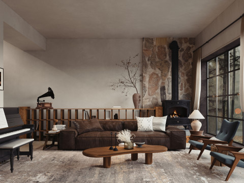Living Room 191 3D मॉडल