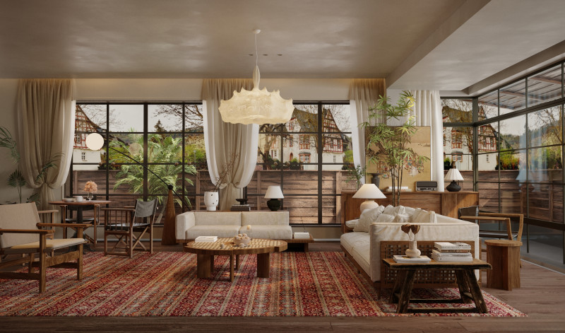 Living Room 192 3D Model .c4d .max .obj .3ds .fbx .stl .blend 