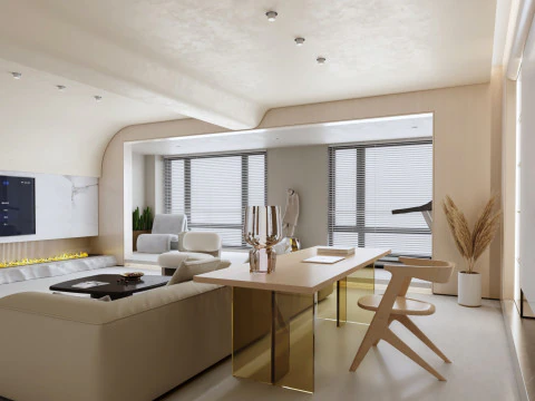 Гостиная 196 3D Модель