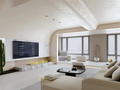 Living Room 196 3D Model