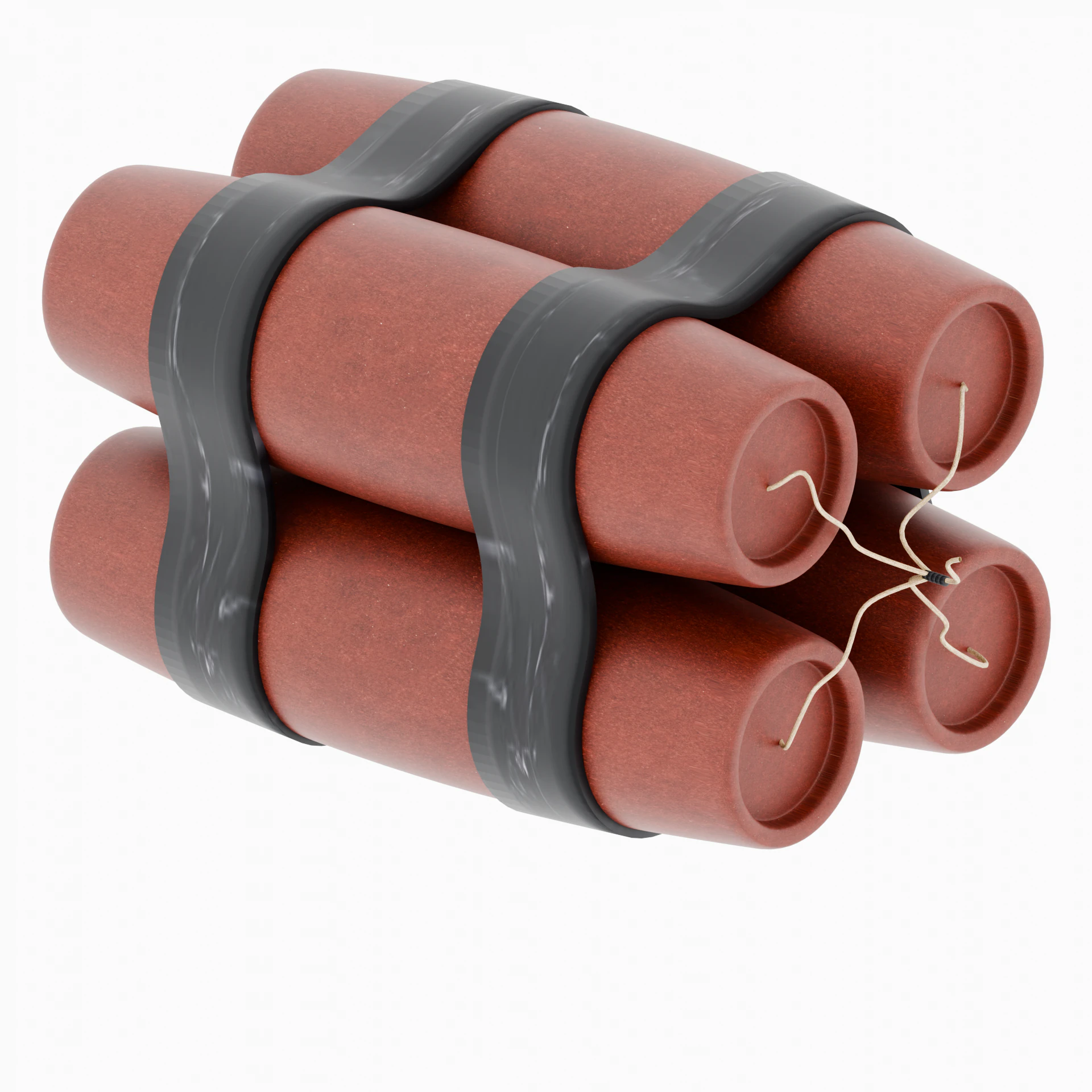 Pack of dynamite 3D Model .c4d .max .obj .3ds .fbx .stl .blend 