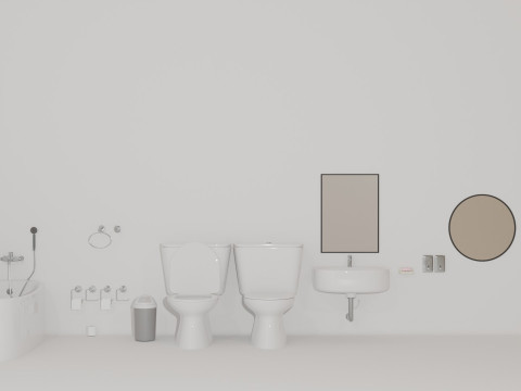 BathRoom Props 3D 模型