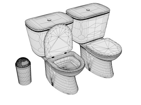 BathRoom Props 3D 模型