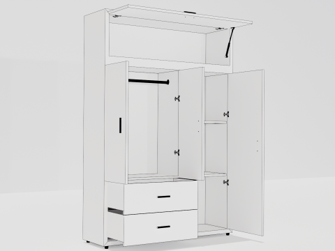 Big Cupboard 3D मॉडल