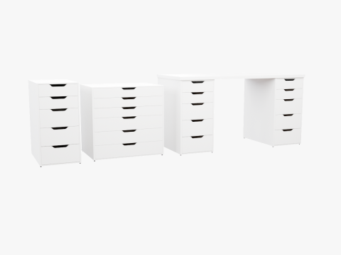 Alex Drawer Collection 3D मॉडल