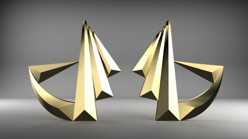 A100-2-ear 3Dプリントモデル .c4d .max .obj .3ds .fbx .stl .blend 