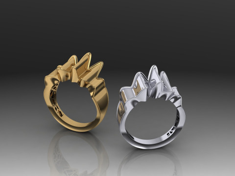 A100-7-ring 3D Print Model