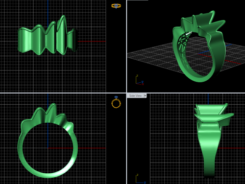 A100-7-ring 3D-printmodel