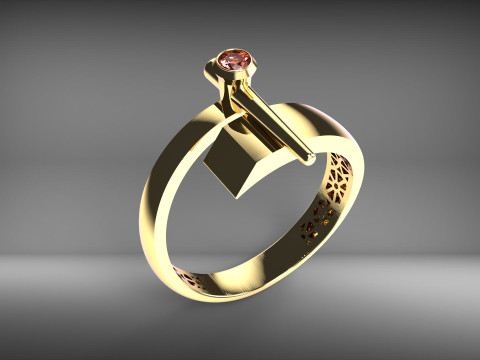 A100-9-ring 3D Print Model