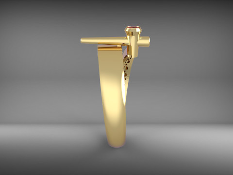 A100-9-ring 3D Print Model