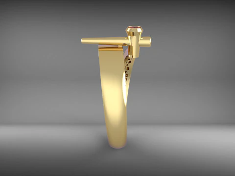 A100-9-रिंग 3D प्रिंट मॉडल