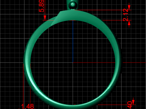 A100-9-ring 3D Print Model