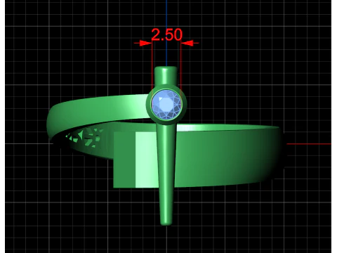 A100-9-रिंग 3D प्रिंट मॉडल