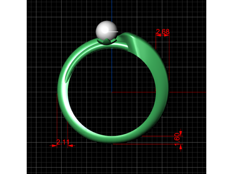 A100-12-ring 3D Druckmodell