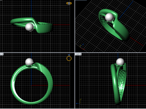 A100-12-ring 3D Druckmodell