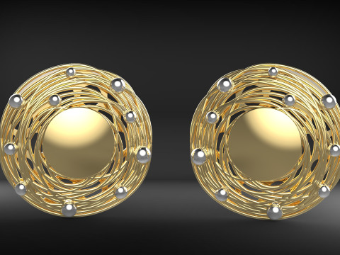 A100-13-earring 3D Print Model