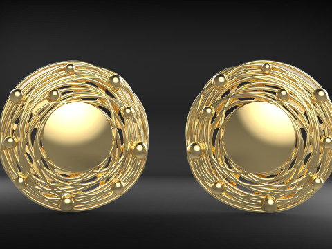 A100-13-earring 3D Print Model