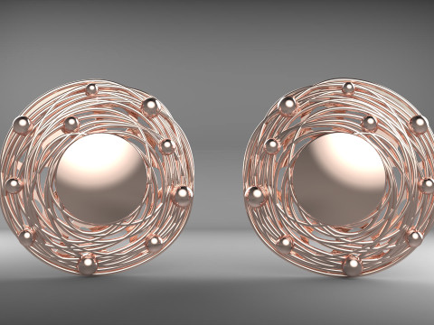 A100-13-earring 3D Print Model