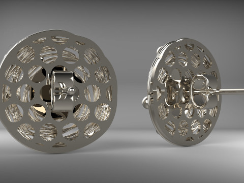A100-13-earring 3D Print Model