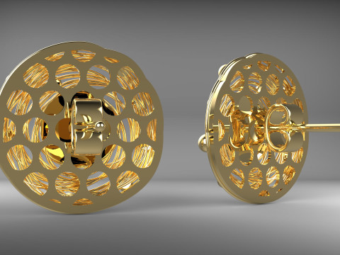 A100-13-earring 3D Print Model