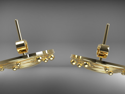 A100-13-earring 3D Print Model