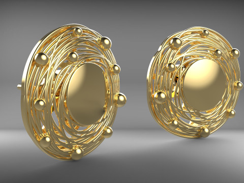 A100-13-earring 3D Print Model
