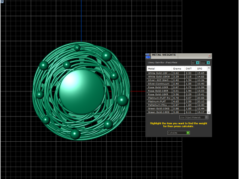A100-13-earring 3D Print Model