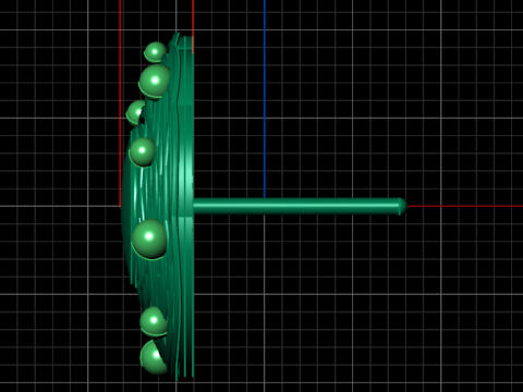 A100-13-earring 3D Print Model