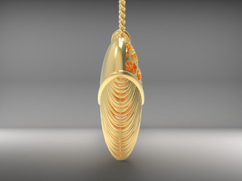 A100-15-pendant 3Dプリントモデル