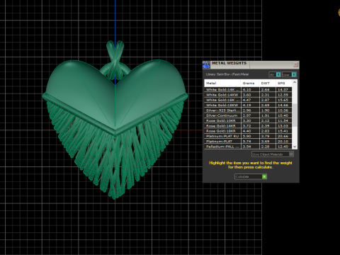 A100-15-pendant 3Dプリントモデル