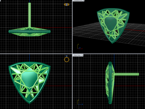 A100-16-earring 3D Принт Модель