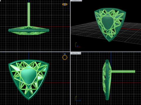 A100-16-earring 3D Print Model