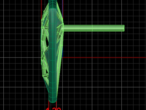 A100-16-earring 3D Print Model