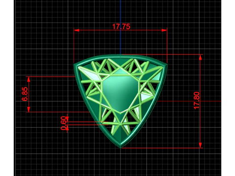 A100-16-earring 3D Print Model