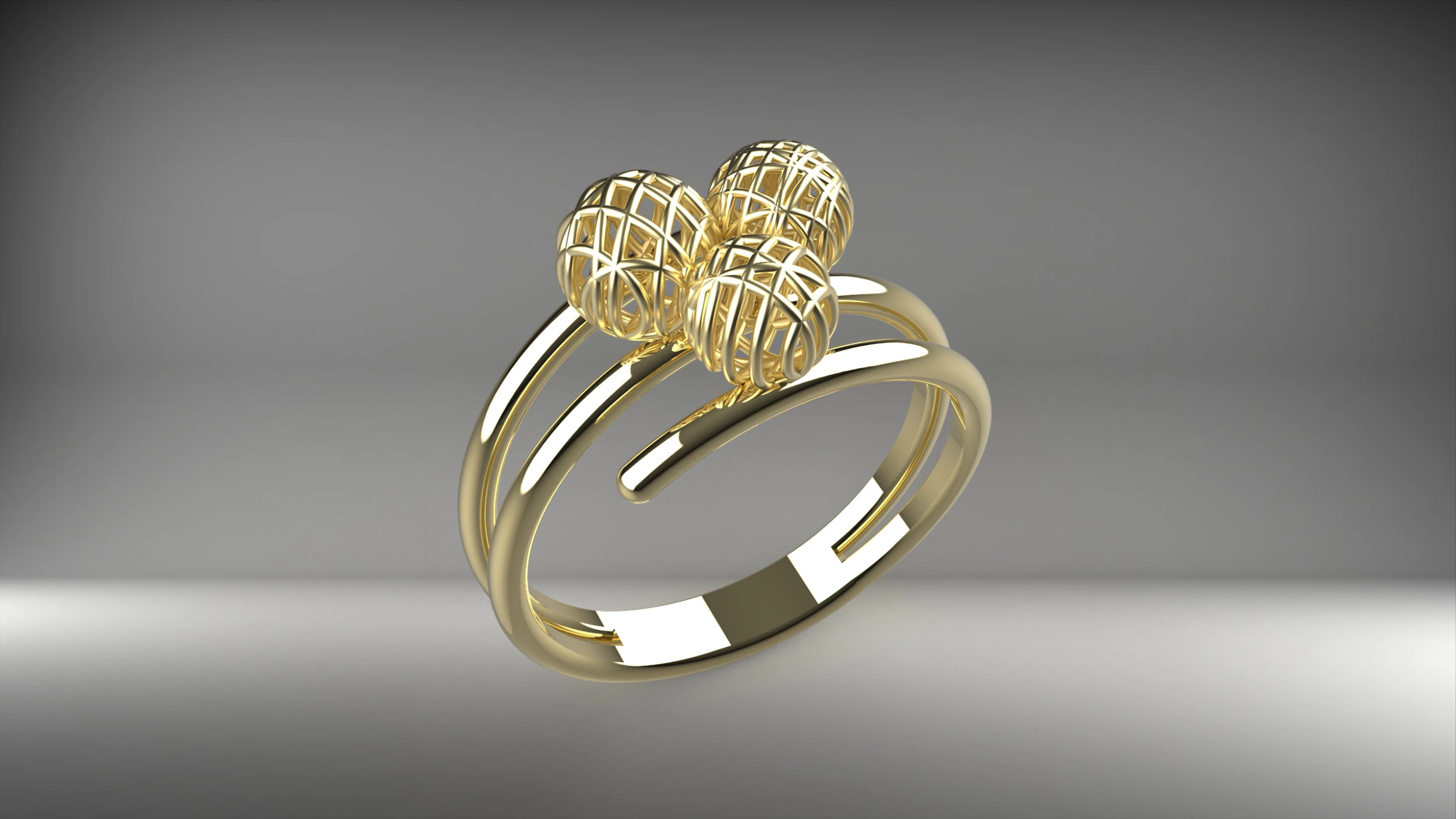 A100-17-rings 3D Print Model .c4d .max .obj .3ds .fbx .stl .blend