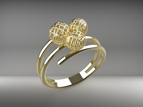 A100-17-rings 3D Print Model