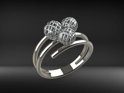 A100-17-rings 3D Print Model
