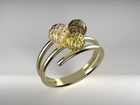 A100-17-rings 3D Print Model