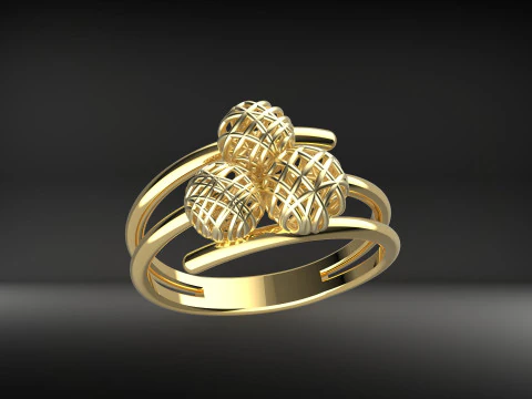 A100-17-rings 3D Print Model