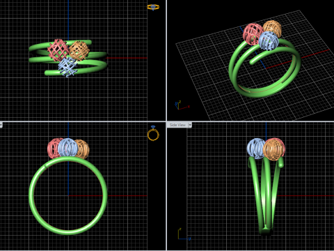 A100-17-rings 3D Принт Модель