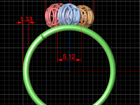 A100-17-rings 3D Принт Модель