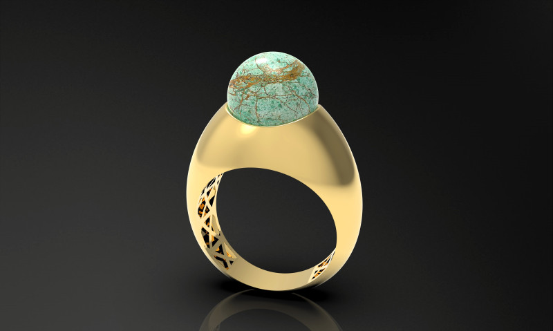 A100-44-rings 3D Принт Модель .c4d .max .obj .3ds .fbx .stl .blend