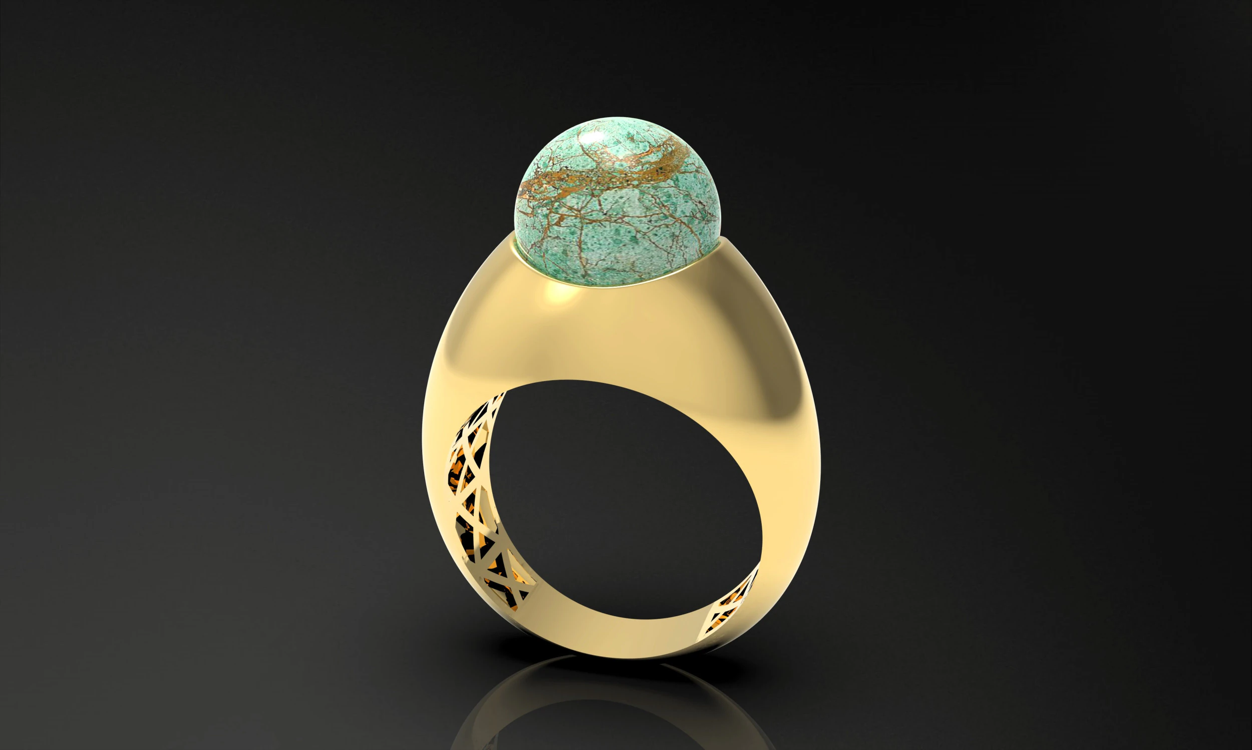 A100-44-rings 3D Print Model .c4d .max .obj .3ds .fbx .stl .blend 