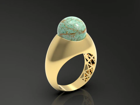 A100-44-rings 3D Print Model