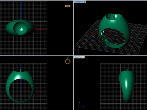 A100-44-rings 3D Print Model