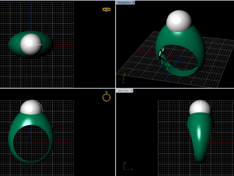 A100-44-rings 3D Принт Модель